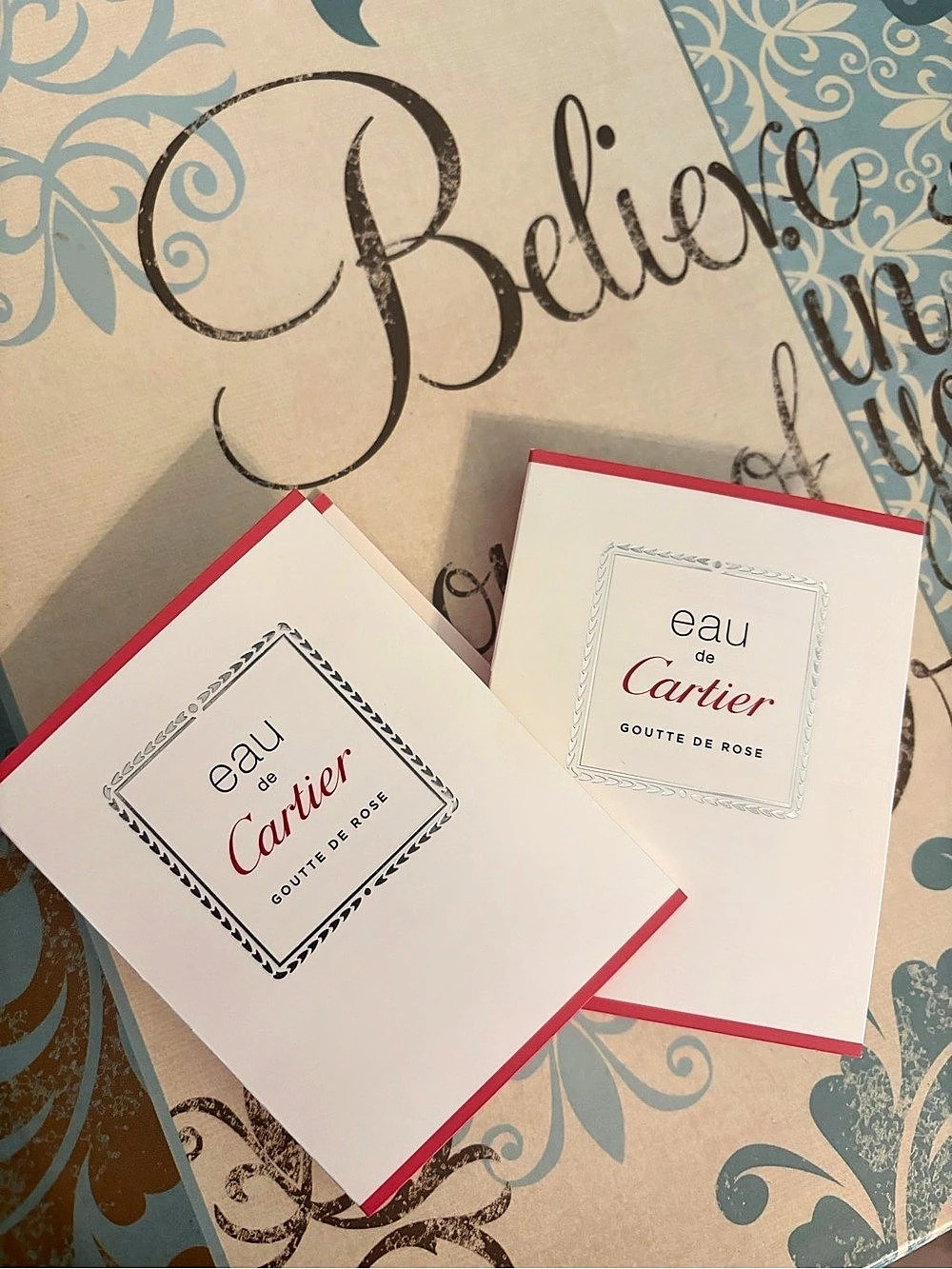 Cartier Goutte de Rose Toilette Samples Pink